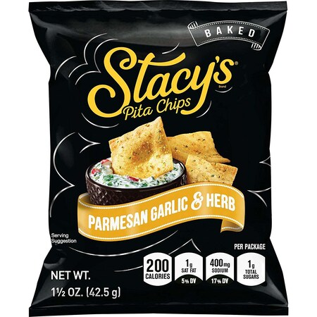 Stacys Stacy's Pita Chips Parmesan Garlic Herb 1.5 oz., PK24 49651